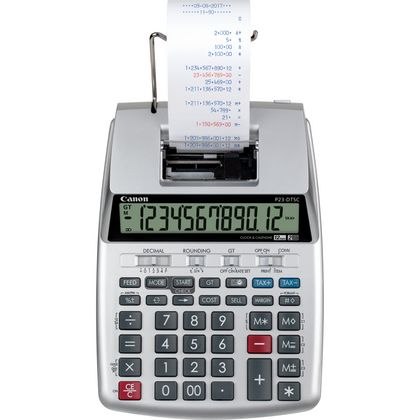 immagine 0 del prodotto canon p23 dtsc calcolatrice desktop calcolatrice con stampa argento