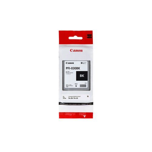 foto del prodotto canon pfi 030bk cartuccia d inchiostro 1 pz originale nero