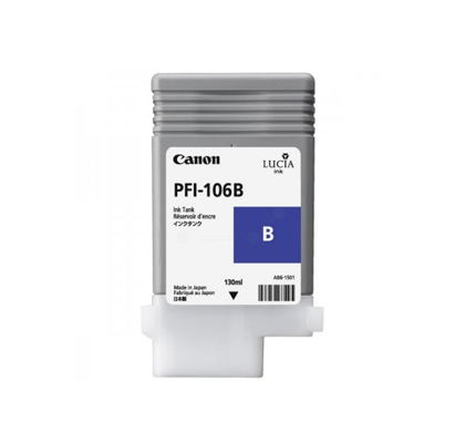 foto del prodotto canon pfi 106 b cartuccia d inchiostro 1 pz originale blu