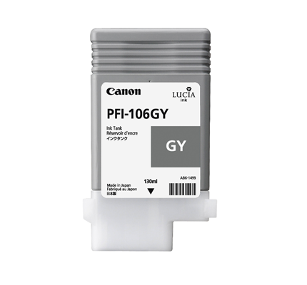 foto del prodotto canon pfi 106 gy cartuccia d inchiostro 1 pz originale grigio
