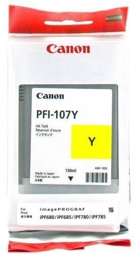 foto del prodotto canon pfi 107y cartuccia d inchiostro 1 pz originale giallo