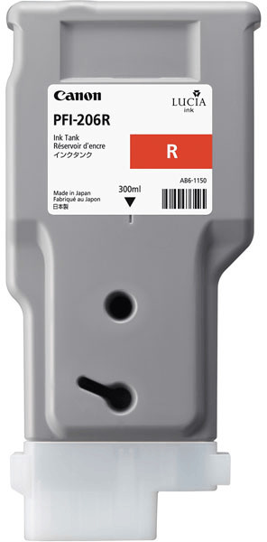 foto del prodotto canon pfi 206 r cartuccia d inchiostro 1 pz originale rosso