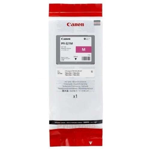 foto del prodotto canon pfi 321 m cartuccia d inchiostro 1 pz originale resa standard magenta