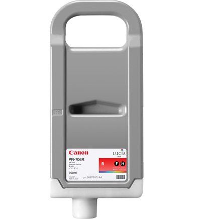 foto del prodotto canon pfi 706 r cartuccia d inchiostro 1 pz originale resa elevata xl rosso