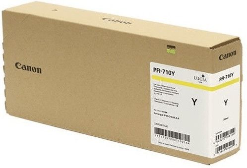 foto del prodotto canon pfi 710y cartuccia d inchiostro originale giallo
