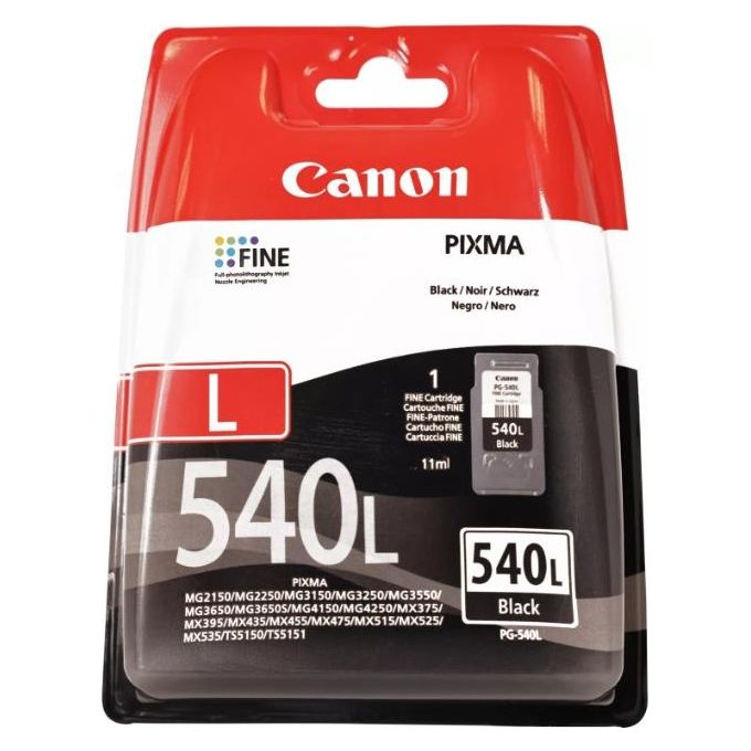 foto del prodotto canon pg-540l cartuccia d'inchiostro 1 pezzo originale nero
