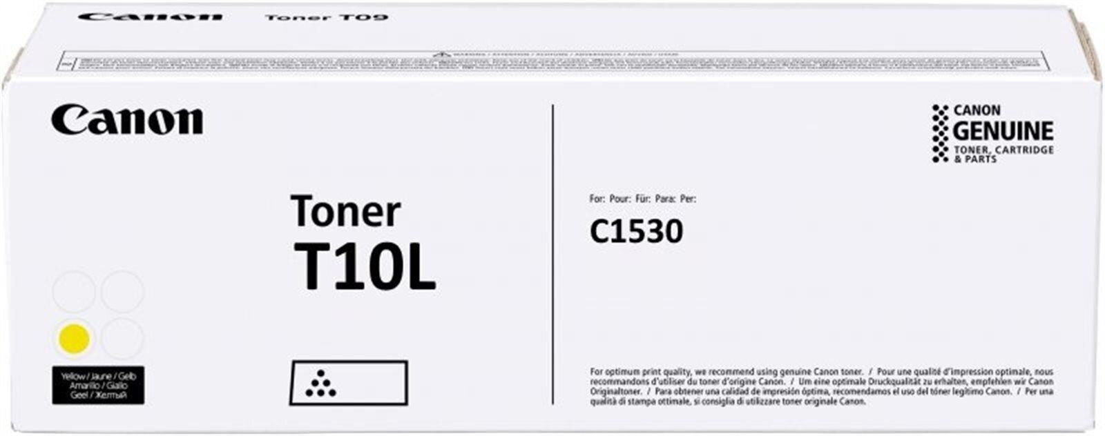 foto del prodotto canon t10l cartuccia toner 1 pz originale giallo