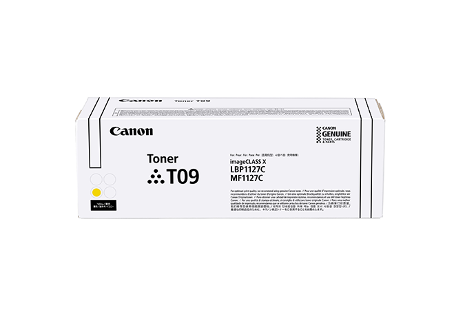 foto del prodotto canon toner t09 y cartuccia toner 1 pz originale giallo