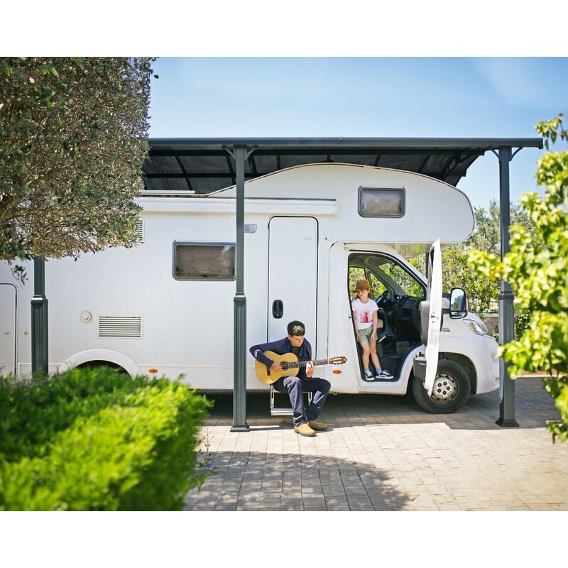 foto del prodotto canopia alpine alto rv carport in alluminio 3.6 x 4.4 x 3.5 m