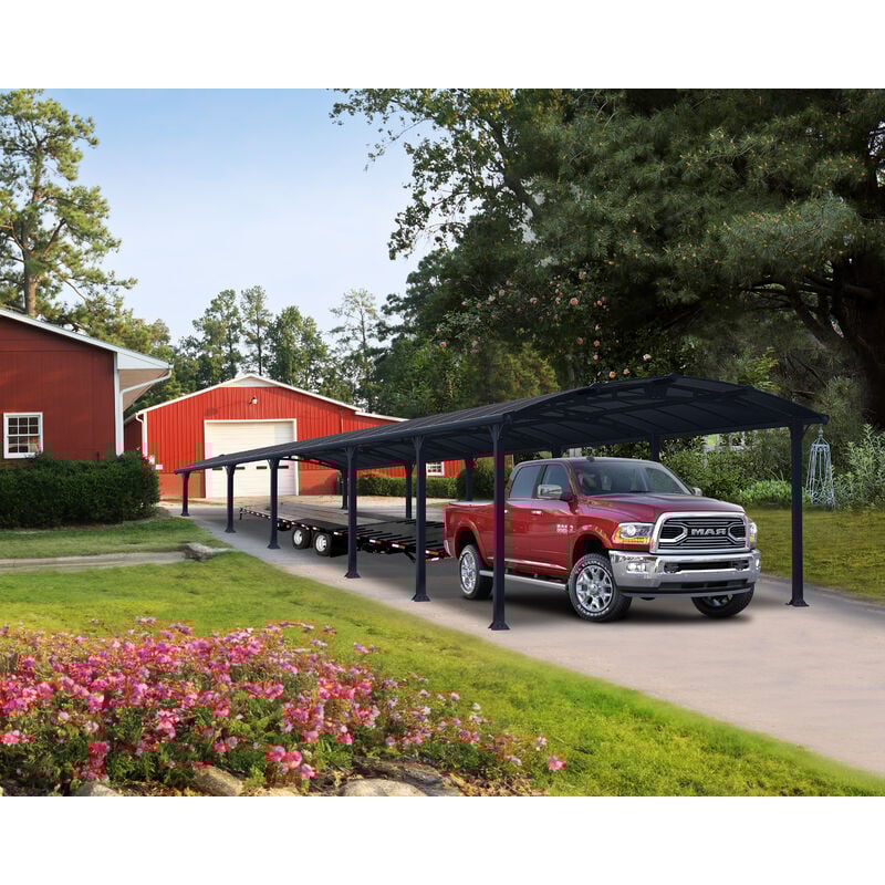 foto del prodotto canopia arcadia carport in alluminio 3.6 x 13 m