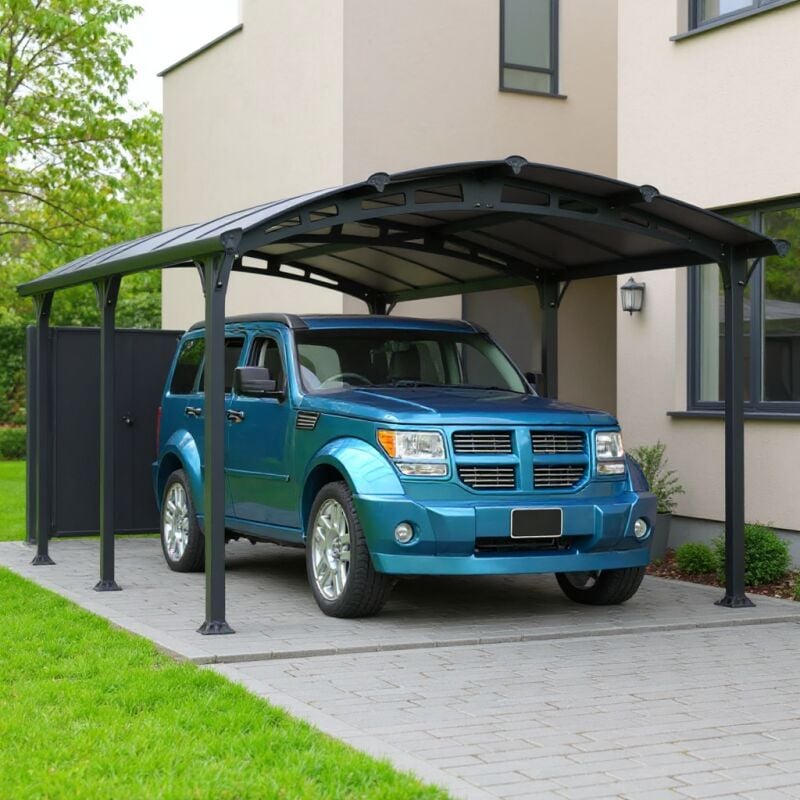 foto del prodotto canopia arcadia carport in alluminio 3.6 x 5 m