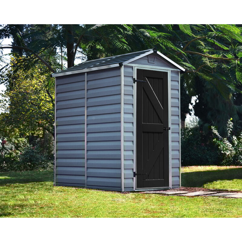 foto del prodotto canopia skylight casetta da giardino in policarbonato 176x120x203 cm grigio deco