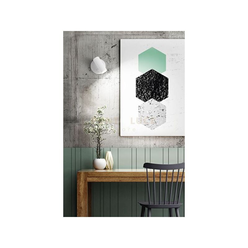 foto del prodotto canor faretto singolo in metallo colore bianco orientabile led 4,5w 350lm 3000k