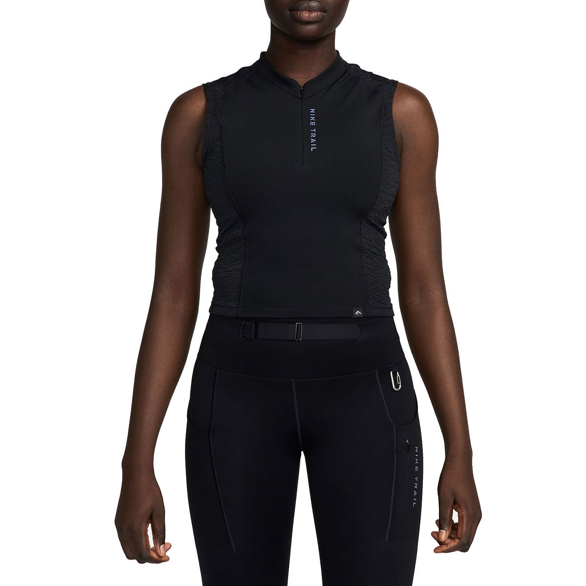foto del prodotto canotta 1 2 zip dri fit trail donna