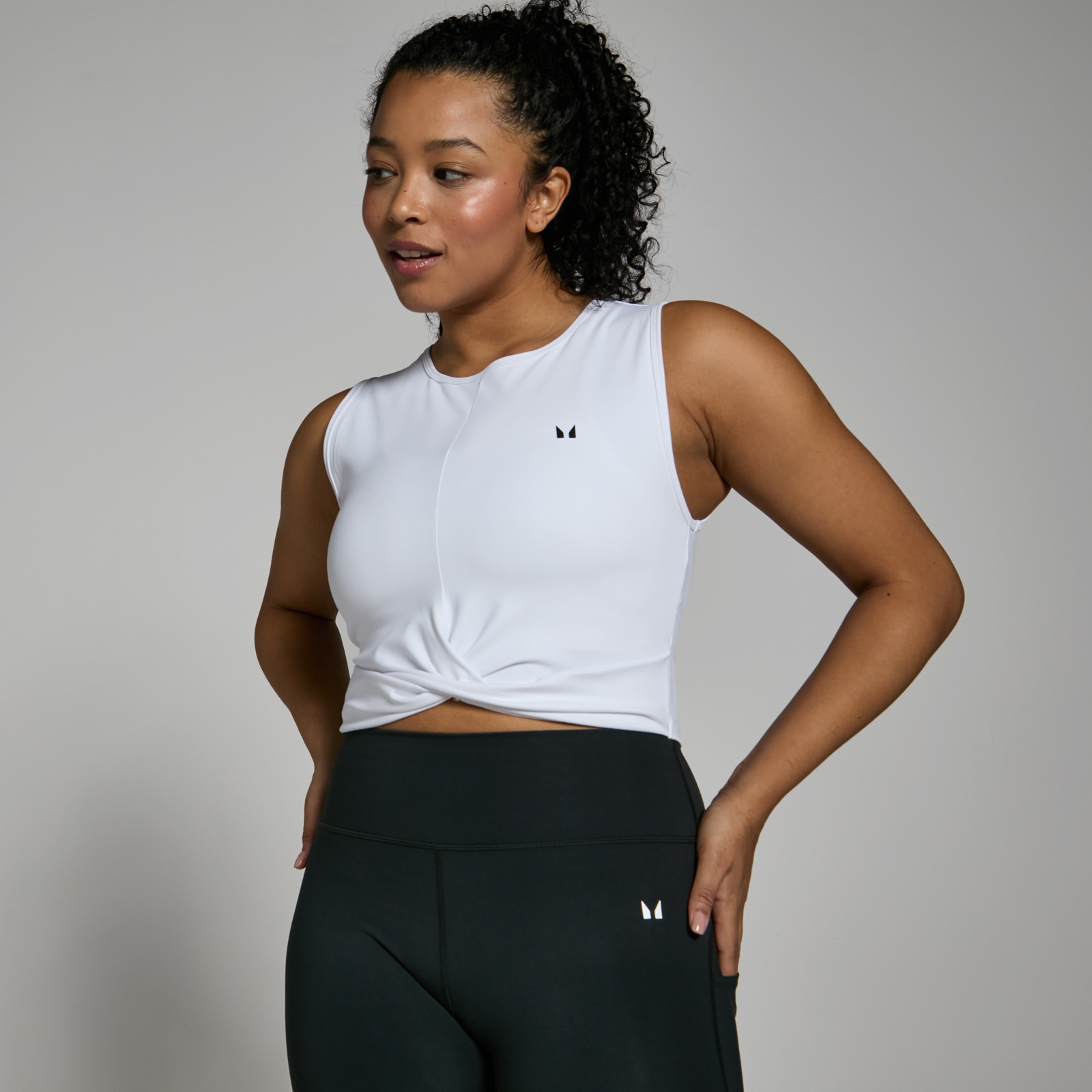 foto del prodotto canotta crop mp power da donna bianca xl