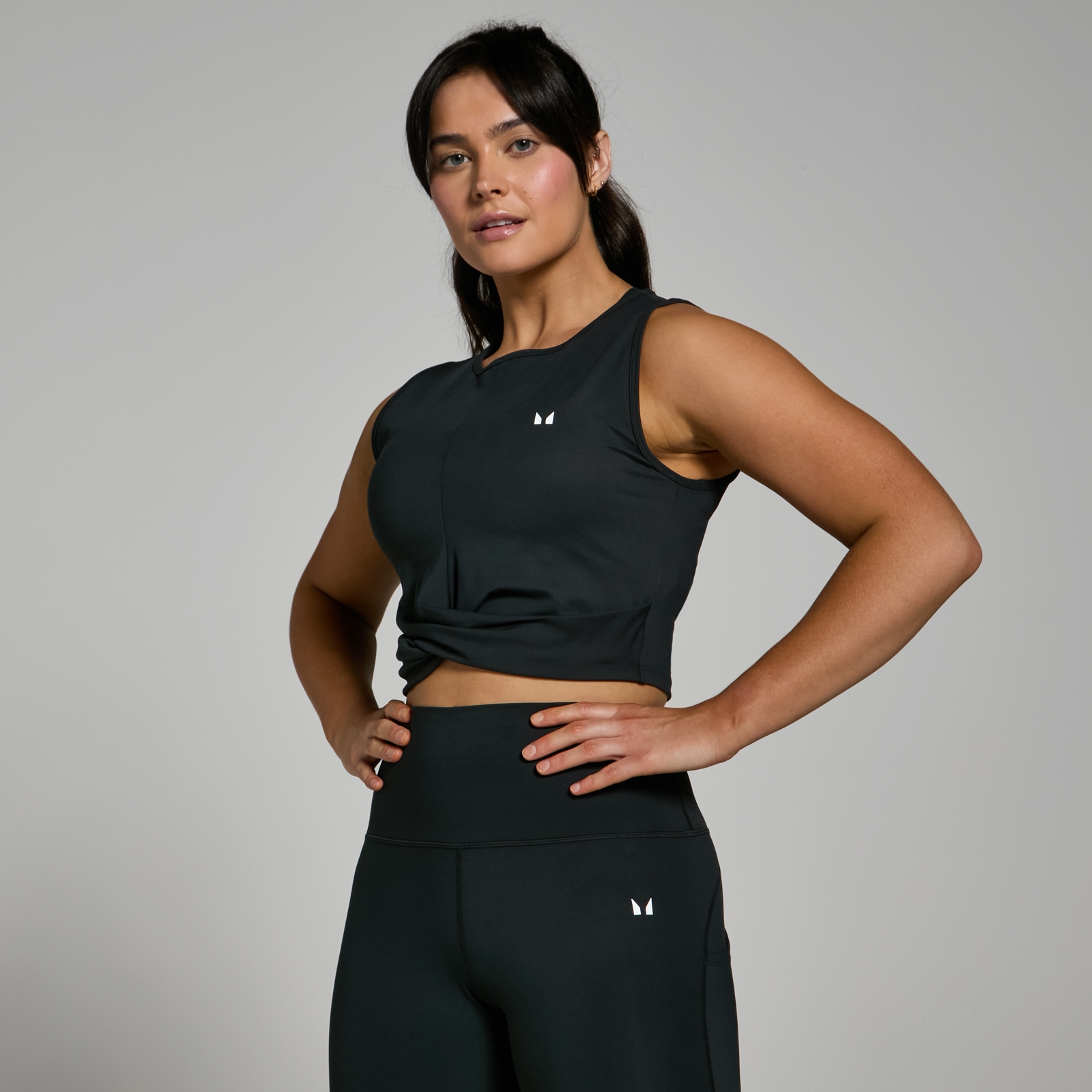 foto del prodotto canotta crop mp power da donna nera xl