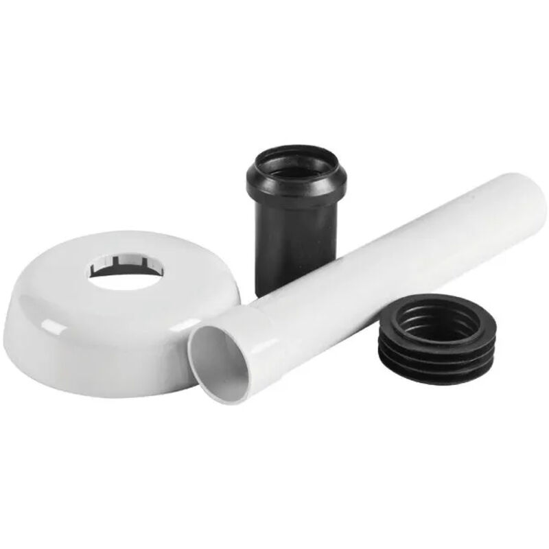 foto del prodotto canotto di allacciamento con rosone bianco 40 44 geberit