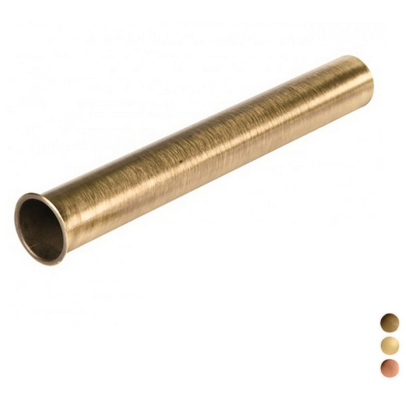 foto del prodotto canotto in ottone con flangia d. 32x300 ramato/flangia 1'1/4