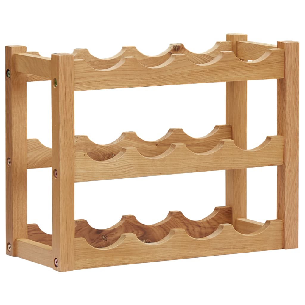 foto del prodotto cantinetta per 12 bottiglie 47x21x36 cm in legno massello di rovere cod mxl 48637