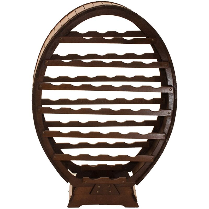 foto del prodotto cantinetta porta bottiglia in legno botte 30 posti