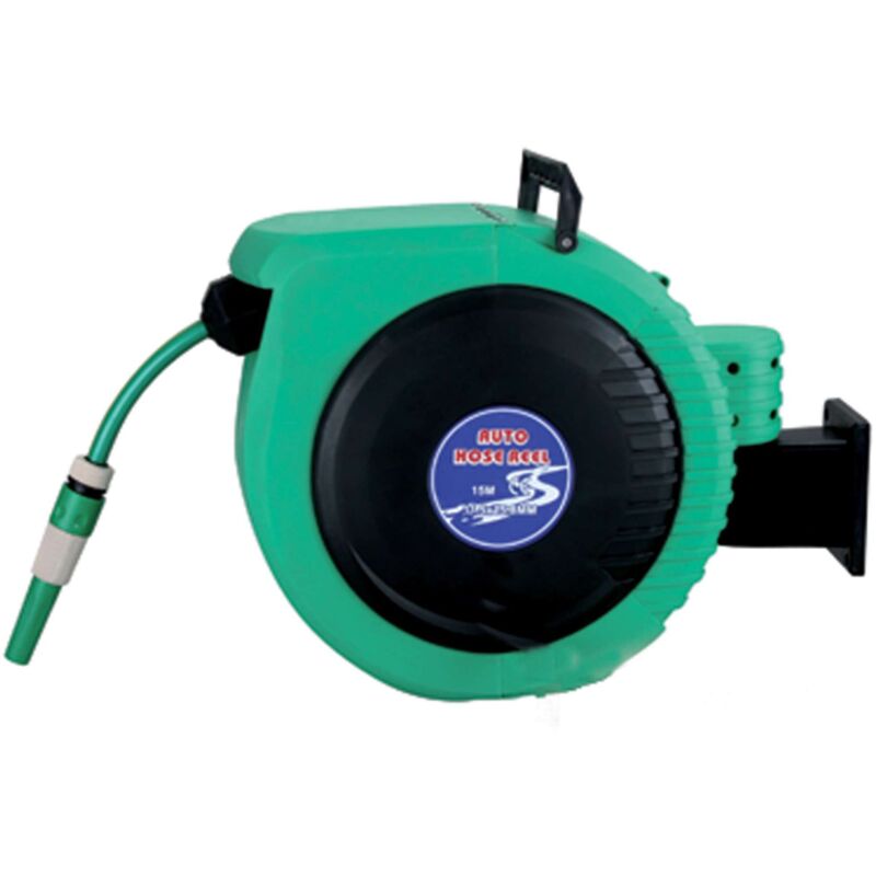 foto del prodotto capaldo avvolgitubo automatico giardino tubo acqua 15mt girevole pompa autoavvolgente