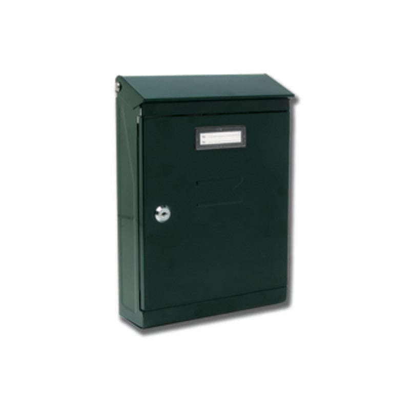 foto del prodotto capaldo cassetta postale con tetto e serratura 22x75xh32 cm verde 2500ev1grim