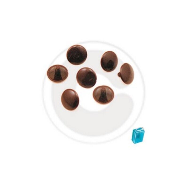 foto del prodotto capaldo cf 40 pz tappi copriviti in plastica marrone 12 mm tappo tappino coprivite