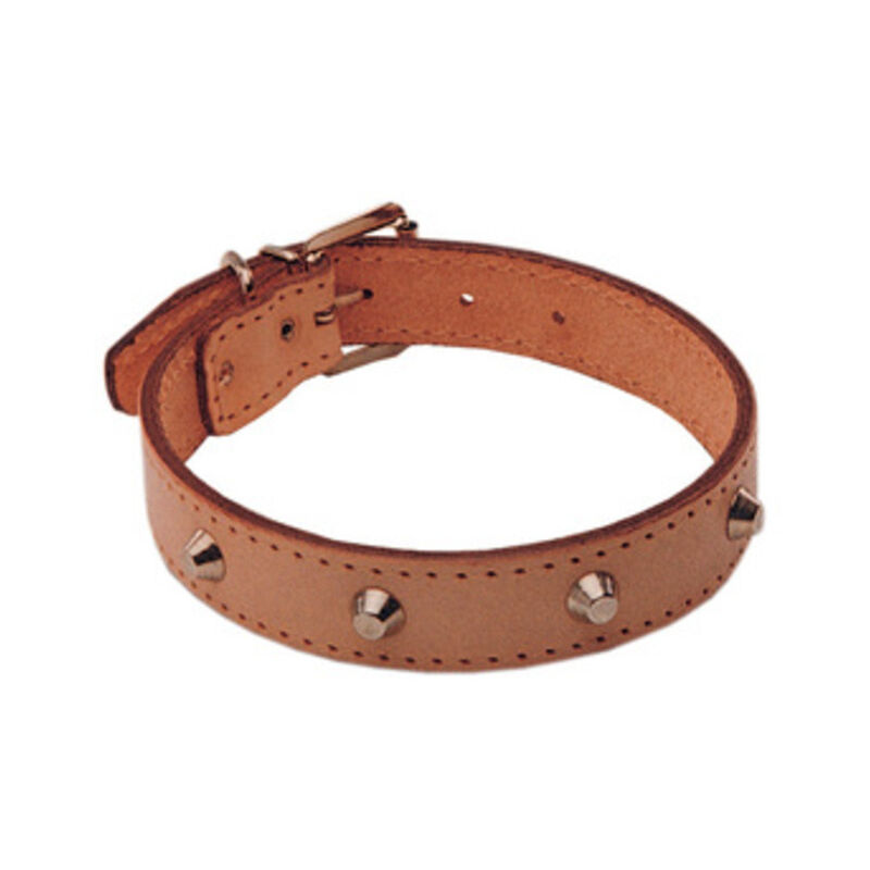 foto del prodotto capaldo collare eurocuoio borchiato mm.40x650. prezzo per 1 pezzo.