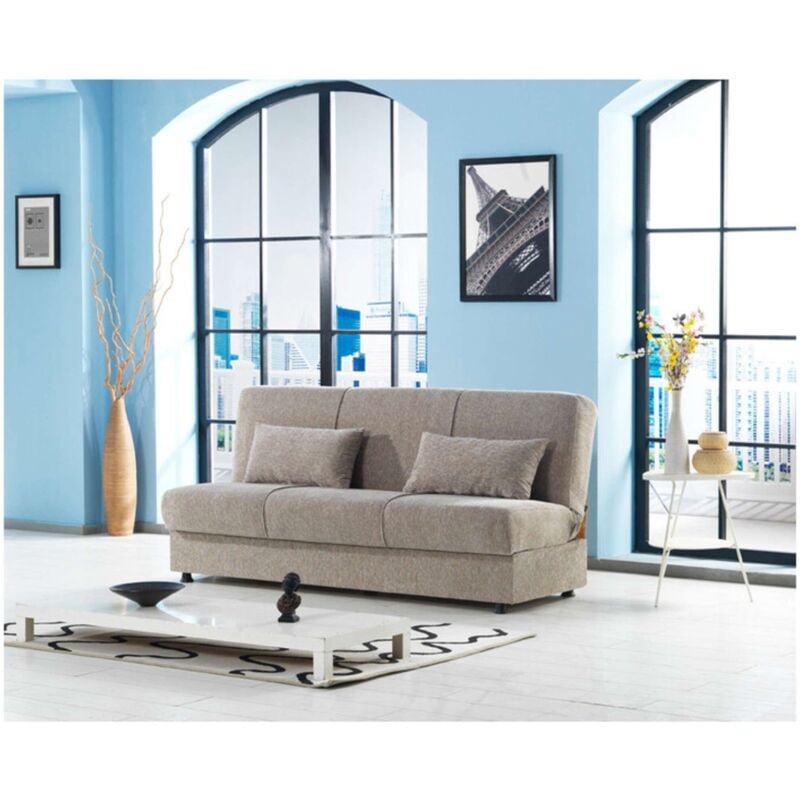 foto del prodotto capaldo divano pronto letto cosy 3p lumos 31 beige