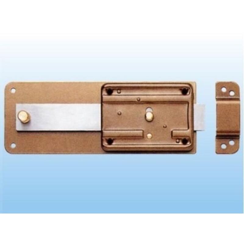 foto del prodotto capaldo - ferroglietto p ferro catenaccio 5 mandate scrocco cilindro fisso 3105 - mm.60 310504600