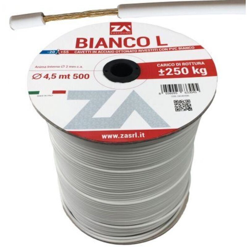 foto del prodotto capaldo filo stendibiancheria bianco l acc ott d 4,5 mm 500 ml
