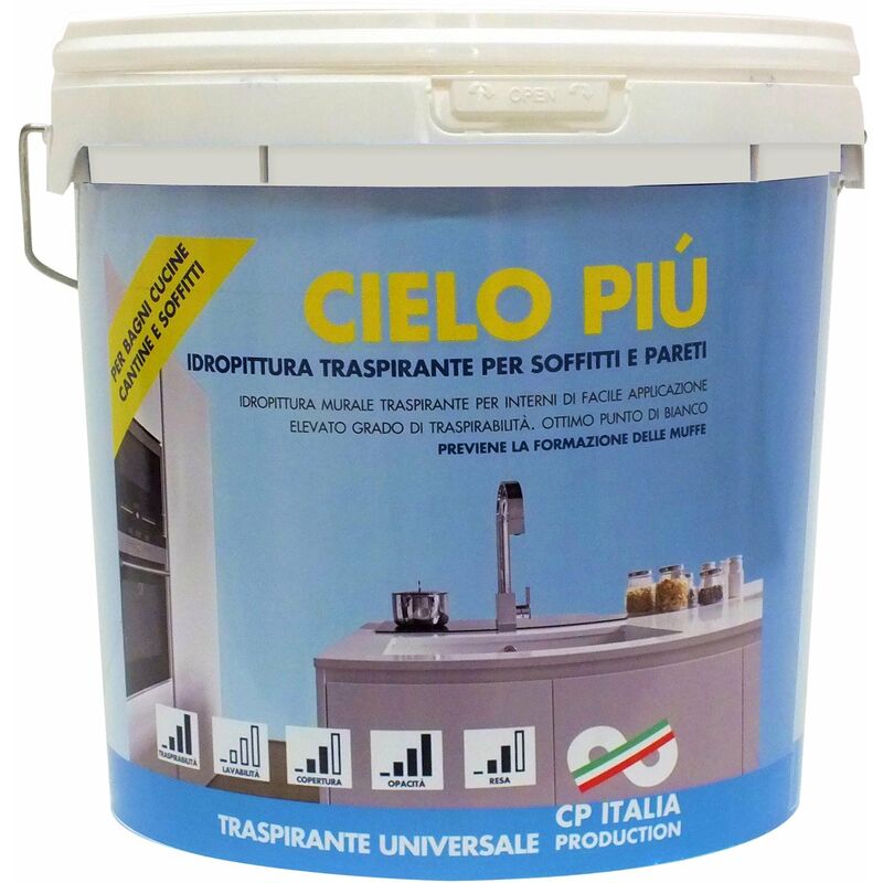 foto del prodotto capaldo idropittura traspirante per interni 2,5 litri colore bianco 500cap000007 cielo pi 