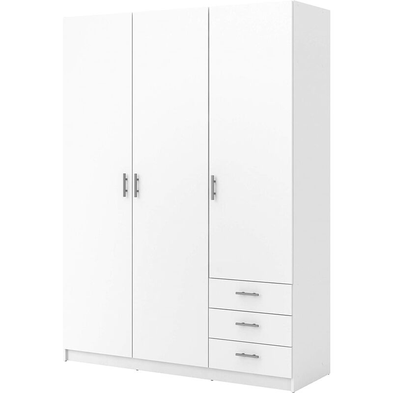 foto del prodotto capaldo kit armadio sprint 3a 3cassetti bianco