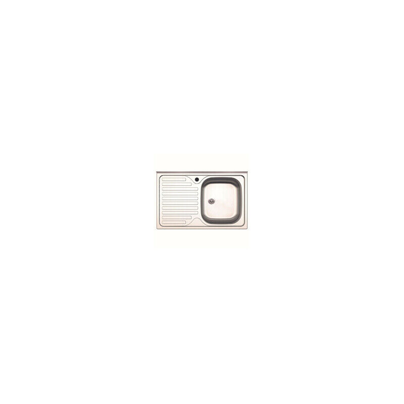 foto del prodotto capaldo kit cucina lavello inox 1 vasca gocciolatoio cm. 80 destro