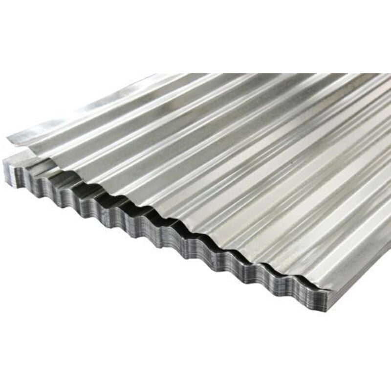 foto del prodotto capaldo lamiera zincata ondulata 90 x 200 cm spessore 0,30 mm made in italy