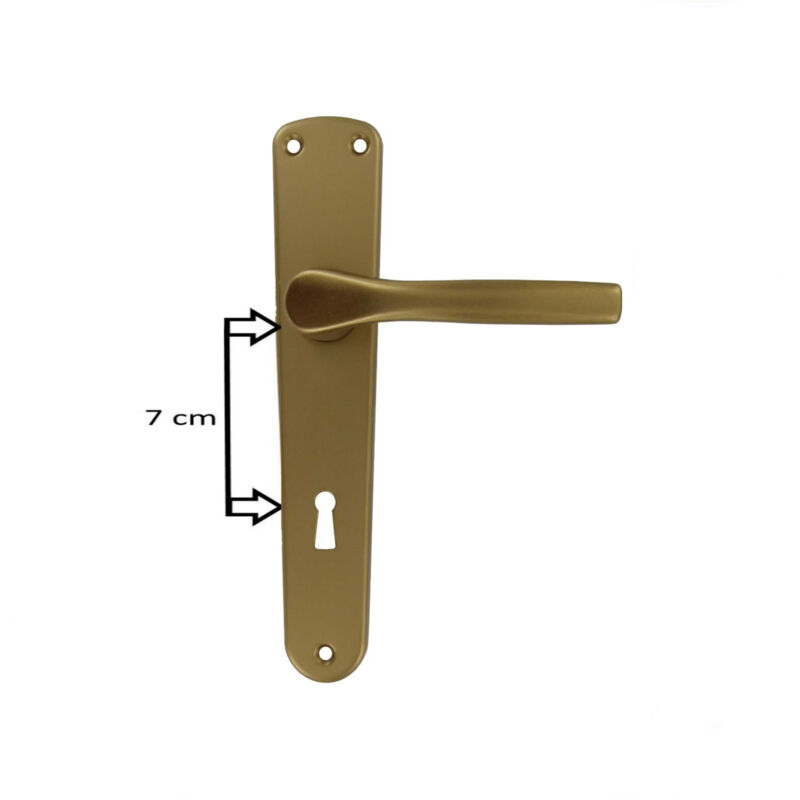 foto del prodotto capaldo maniglia alluminio anodizzata per porte bussole colore bronzo q8 d 70