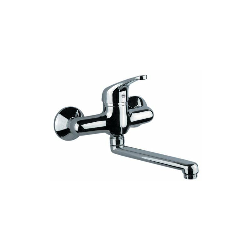 foto del prodotto capaldo miscelatore monocomando rubinetto lavello a muro king 39cr4200
