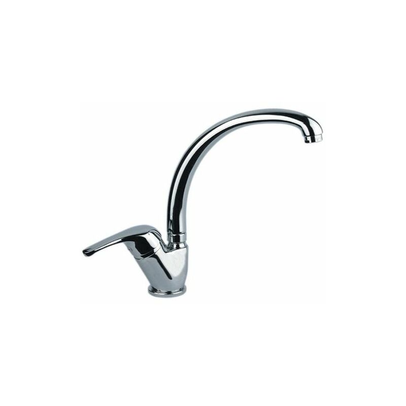 foto del prodotto capaldo miscelatore monocomando rubinetto lavello canna alta cromato king 39cr4310
