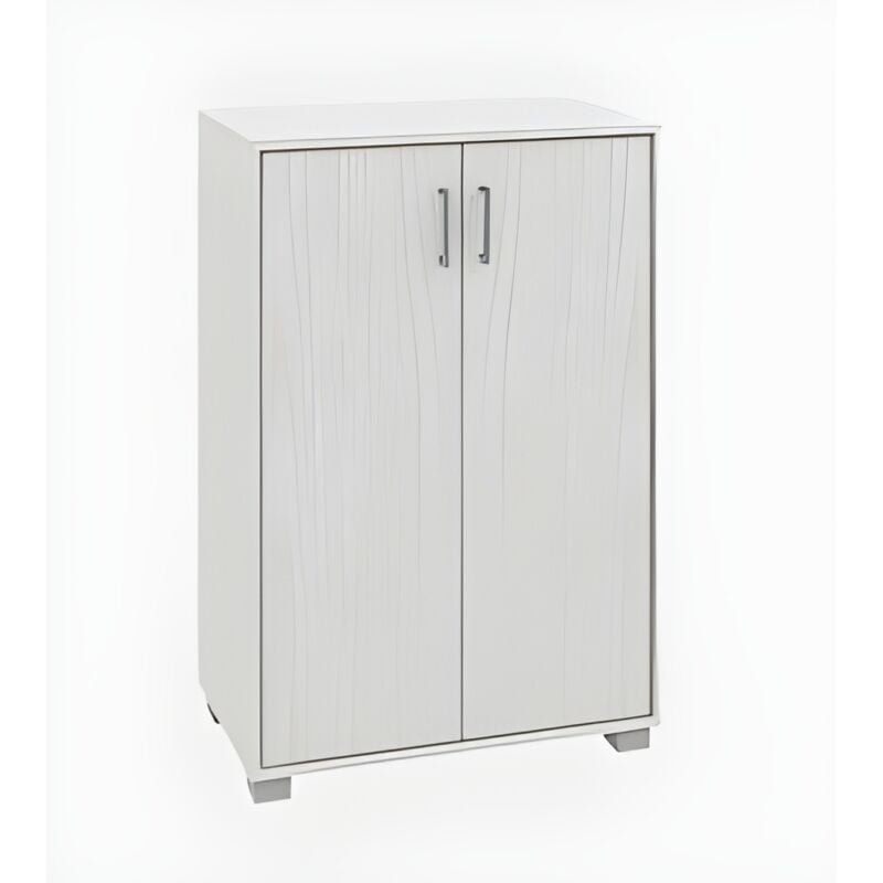 foto del prodotto capaldo mobile armadio 2 ante 4 ripiani arredo casa,bagno,camera,soggiorno 60x35x90 colore bianco