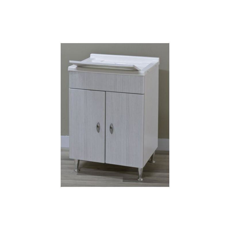 foto del prodotto capaldo mobile lavatoio antonella 60x50x85h mdf e pvc bianco portuna salone