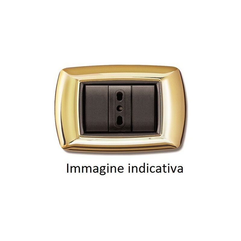 foto del prodotto capaldo placca mylife 4 moduli oro elettrocanali cod. ecl2984or 