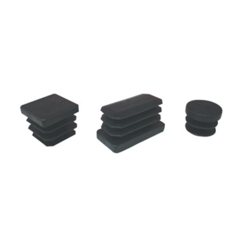 foto del prodotto capaldo puntali alettati rett. plastica nera mm.20x40. prezzo per 1 pezzo.