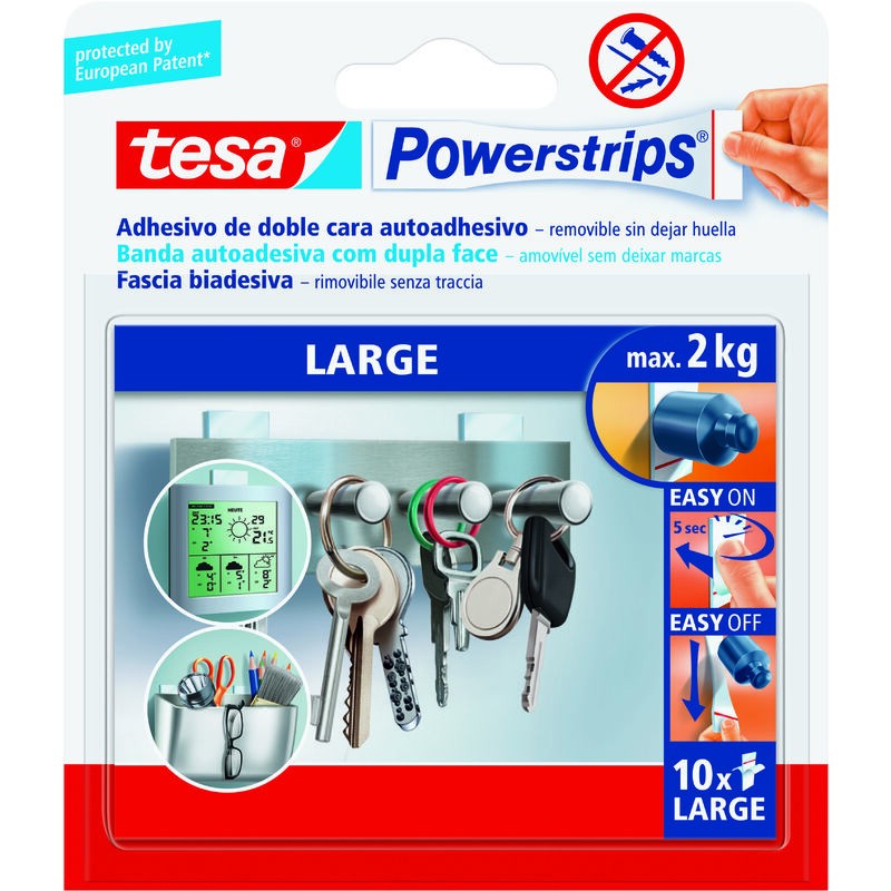 foto del prodotto capaldo tesa powerstrips 10 strisce biadesive