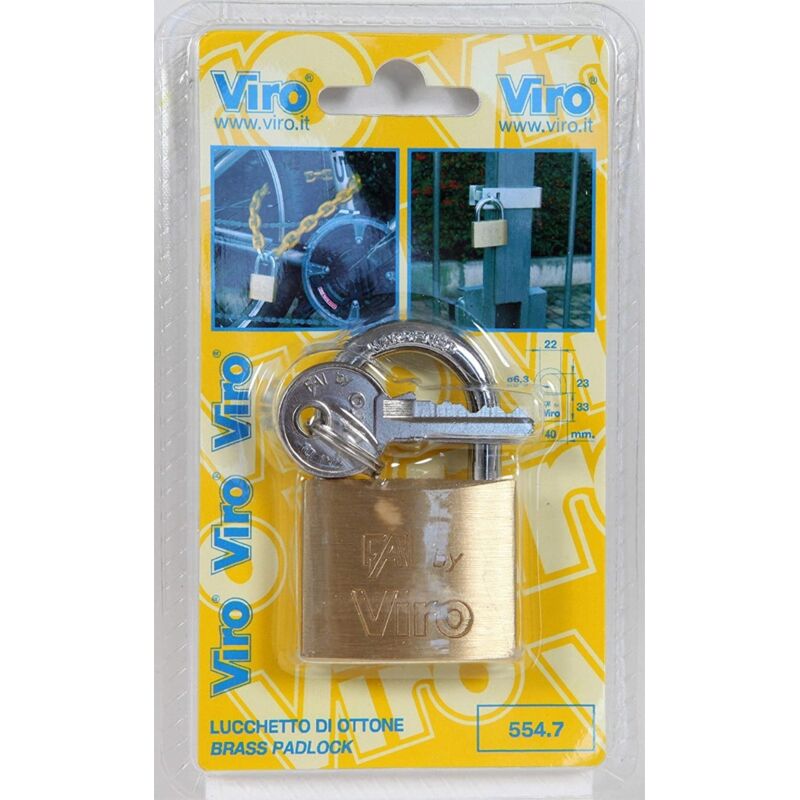 foto del prodotto capaldo viro lucchetto fai con arco corto antiabrasione 60mm