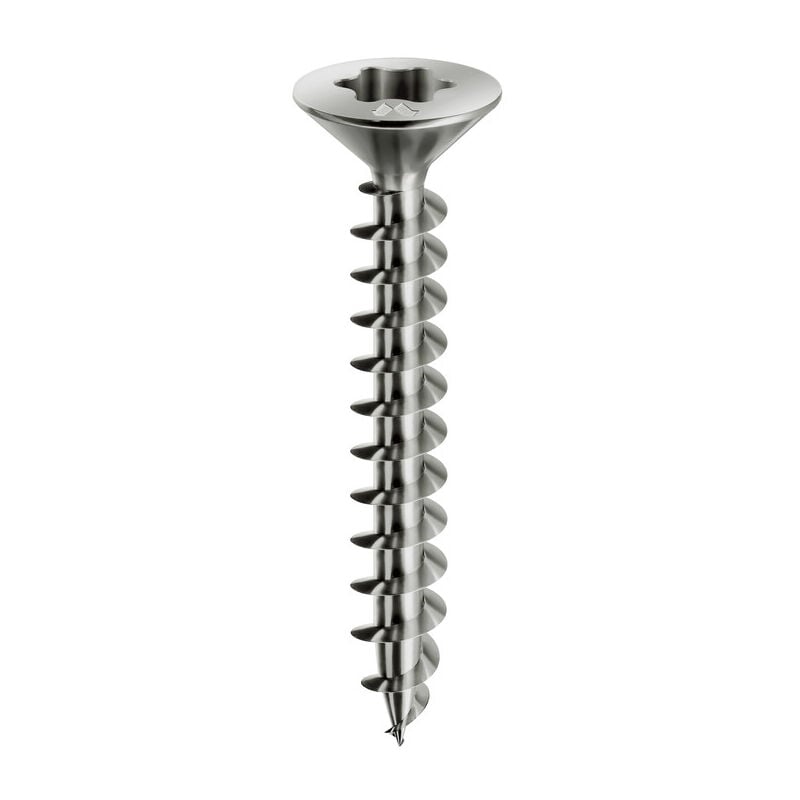 foto del prodotto capaldo vite truciolare testa svasata piana tx 3 x 16mm chrom panelvit. prezzo per 100 pezzi.