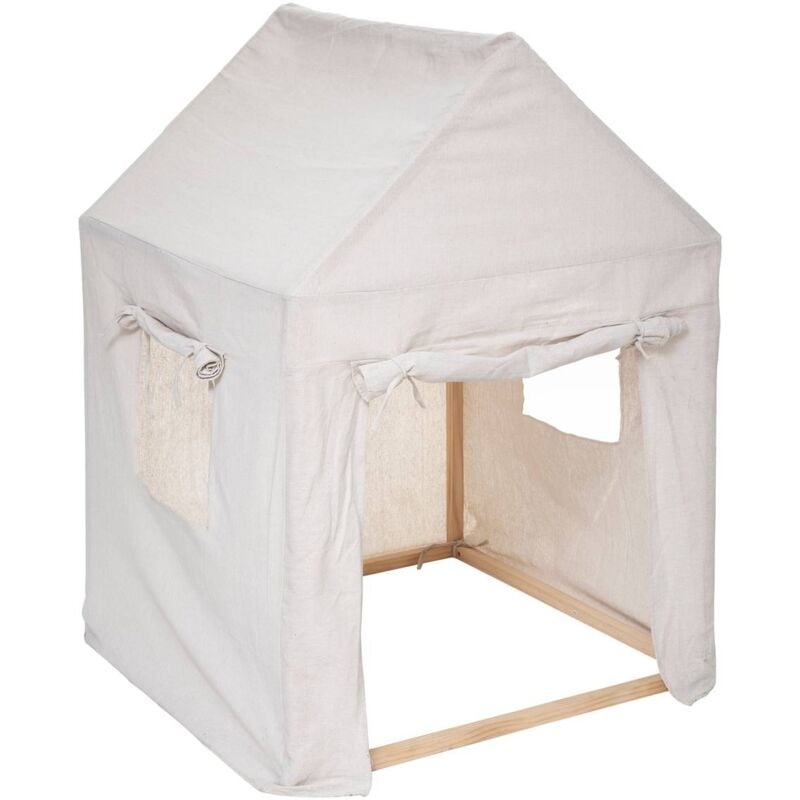 foto del prodotto capanna per bambini safari in pino beige h116cm atmosphera cr ateur d int rieur