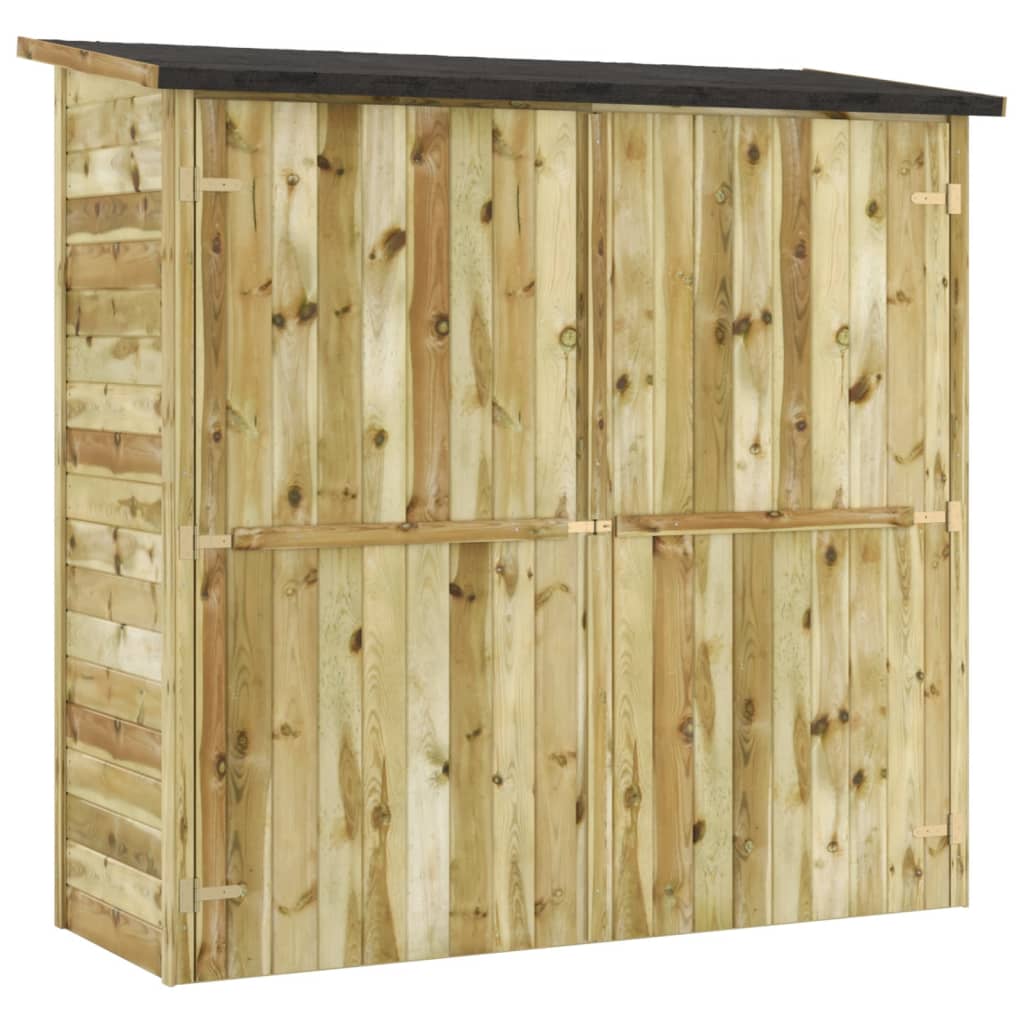 foto del prodotto capanno attrezzi da giardino in pino impregnato 182x76x175 cm cod mxl 65862
