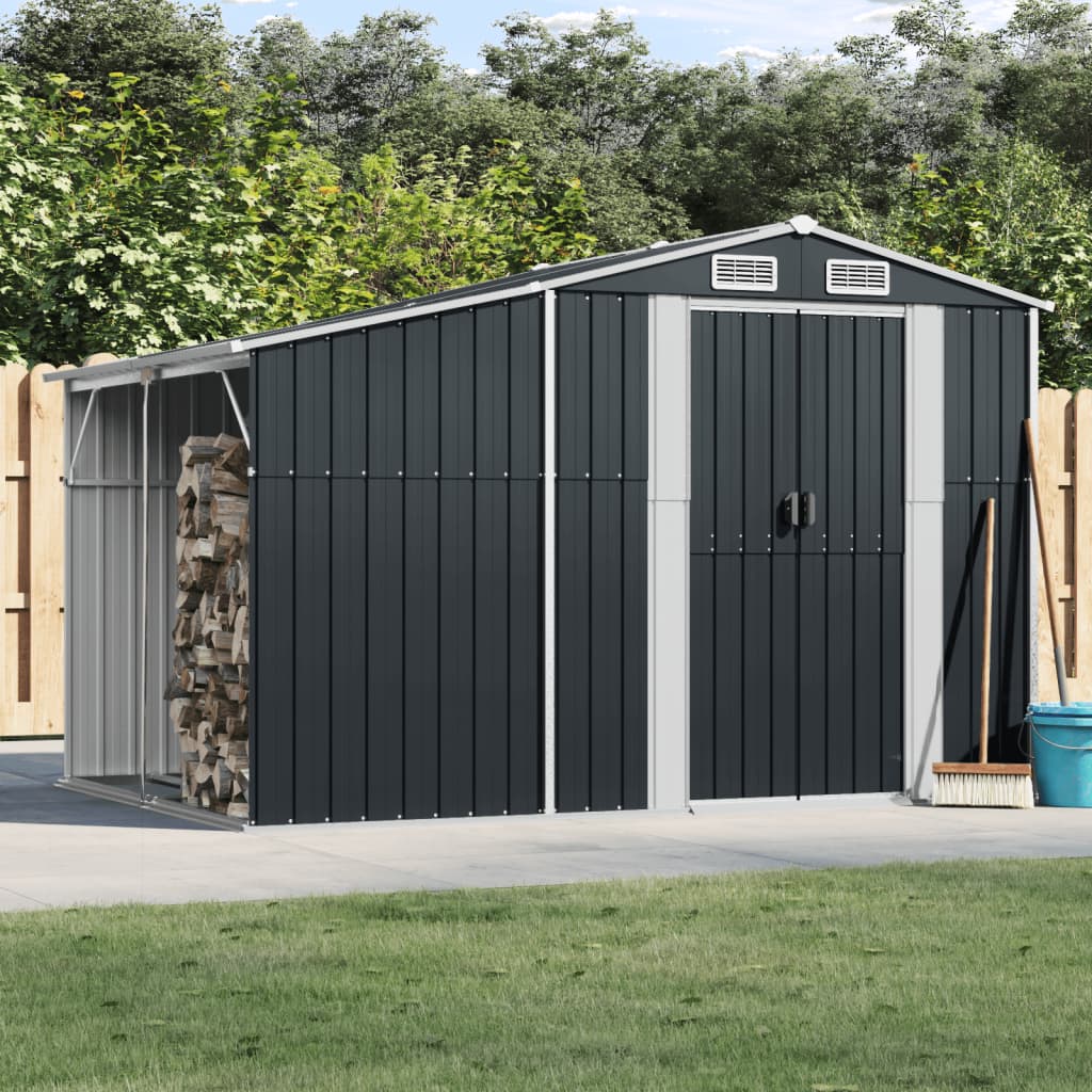 foto del prodotto capanno da giardino antracite 277x192,5x179 in acciaio zincatocod mxl 78875