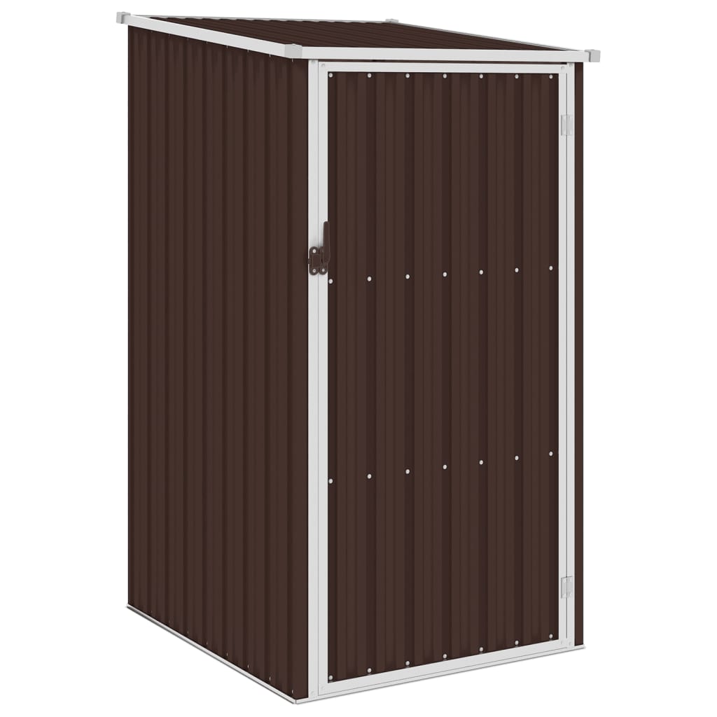 foto del prodotto capanno da giardino marrone 87x98x159 cm in acciaio zincato cod mxl 65895