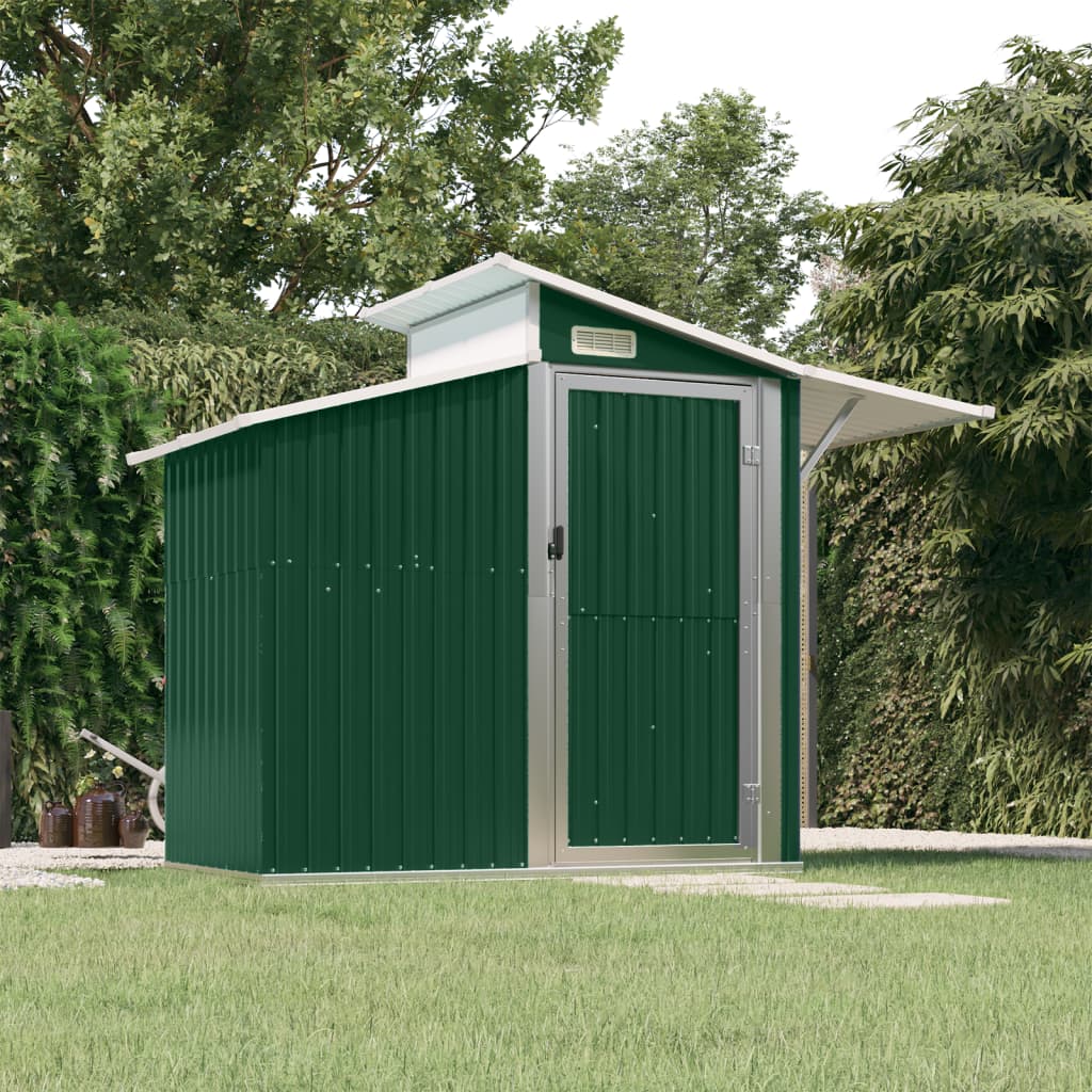 foto del prodotto capanno da giardino verde 207x130x208,5 cm acciaio zincatocod mxl 97314